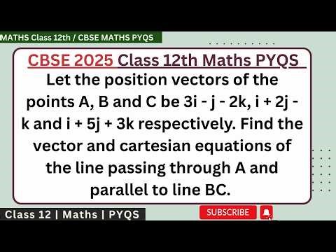 Let the position vectors of the points A, B and C be 3i - j - 2k, i + 2j - k and i + 5j + 3k