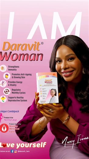Nancy.E.Isime on Instagram: "Hectic days are nothing with my @daravit_fam 💜 Supplying my body with all the vitamins needed to juggle so many things at once especially in this Detty December 🥰 Make sure you grab yours at your nearest pharmacy 😘"