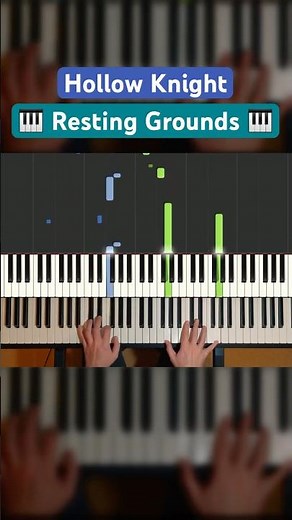 🎹 Hollow Knight - Resting Grounds 🎹 #hollowknight #piano #tutorial #silksong