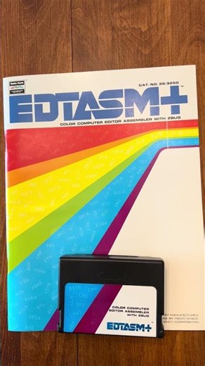 EDTASM+ with zbug for Tandy Color Computer 3