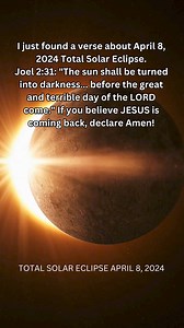 "Alarming! The consecutive appearances of celestial wonders are connected to the biblical prophecies of the Lord’s return. In recent years, celestial spectacles such as “supermoons” and “super blood moons” have been continuously appearing. On April 8th, there is another rare celestial event: a total solar eclipse. Did you know? These recurring celestial events are actually linked to biblical prophecies concerning the return of the Lord. Which prophecies of the Lord’s return are related to these 