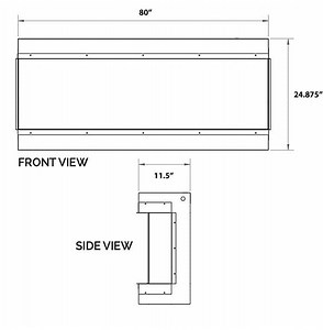 Modern Flames 80-in Landscape Pro MultiView Built-In Electric Fireplace