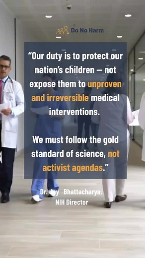Finally: Sanity and science prevail! The new report from @hhsgov protects children and restores truth to healthcare. We will continue to work for it! Join us: donoharmmedicine.org #healthcare #stoptheharm #genderdysphoria #genderidentity #genderideology | Do No Harm Medicine