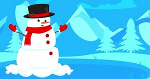 Snowman Hat Scarf Sliding On Ice Stock Footage Video (100% Royalty-free) 1097216163 | Shutterstock