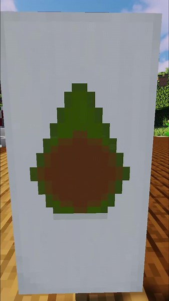AVOCADO BANNER in Minecraft! #bannertutorial #minecrafttutorial #minecrafbanner