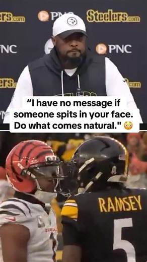 Mike Tomlin on the spit incident between Ja’Marr Chase and Jalen Ramsey 👀 #nfl #football #jamarrchase #jalenramsey #steelers #bengals | Yahoo Sports