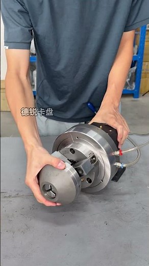 Front-mounted pneumatic 3-jaw chuck; high-speed pneumatic rotary chuck #chuck #cncmachine