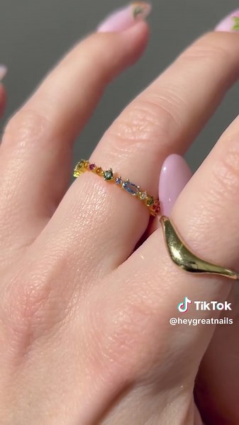 Colorful Wildflower Field Nail Designs