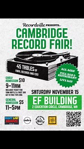 Everyone is invited to the very first Cambridge Record Fair!!...