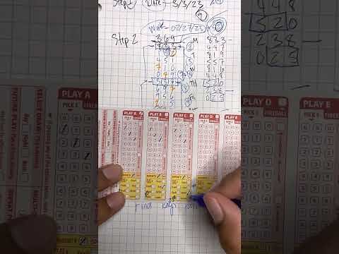 How to fill a pick 3 & 4 lottery ticket out