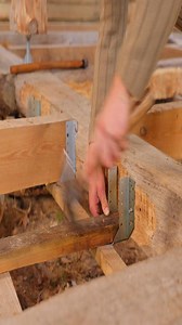 This is how to install wooden framework connector steel plate tips | Handmade construction