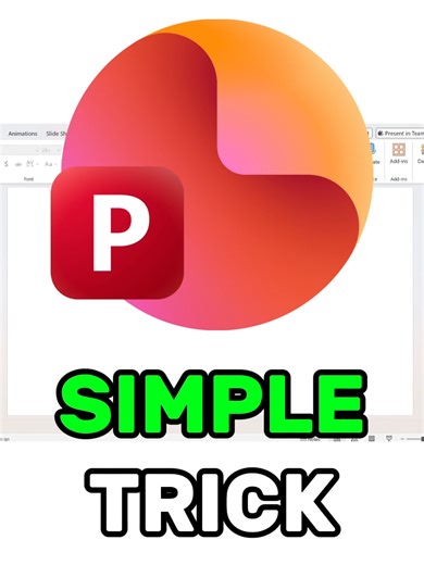 Simple PowerPoint Trick! #powerpointtutorial #tutorial #ppt