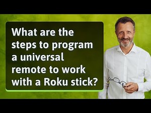 What are the steps to program a universal remote to work with a Roku stick?