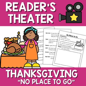 Thanksgiving Skit Readers Theater Activity | Fun No Prep November Reading Center