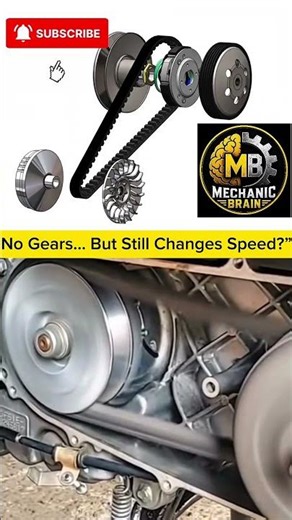 option) CVT Transmission Explained | How Automatic Gear System Works in Scooters & Bikes