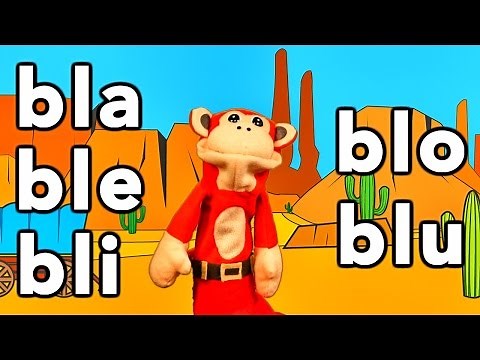 Silabas bla ble bli blo blu - El Mono Sílabo - Videos Infantiles - Educación para Niños #