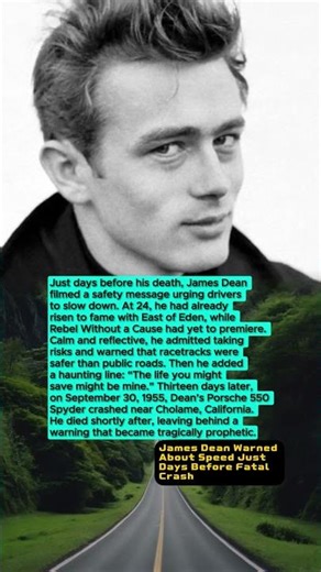 James Dean’s Final Warning Became a Tragic Reality