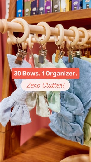 POV: You finally found a way to store ALL the bows, clips, and headbands in one place 🙌 This 360° rotating organizer holds up to 30 accessories and makes getting ready so much easier (and cuter 💕). ‌ ‌Bow Organizer:: https://mavely.app.link/e/iUda4rMyrWb ‌ ‌Rainbow Headbands:: https://mavely.app.link/e/yjnhWkLyrWb ‌ ‌Rainbow Bows:: https://mavely.app.link/e/mYG8XPuzrWb | The Tidy Home
