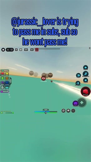 I think he will pass me in subs… #roblox #flashpoint