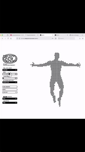 BDFM Tool Color. SVG. Bitmap / Dithering / Glitch / Dither / Pixelated style #pixelmash #svgtool