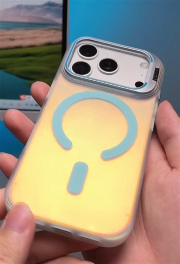 This stylish magnetic phone case with stand is compatible with iPhone 17/16/15/14/13/12/22 Pro Max/Pro/Plus models. It features a fashionable and minimalist design while also being shockproof and durable.#iphone17promaxcase #phonecases #case #iphonecase #Newlaserphonecase