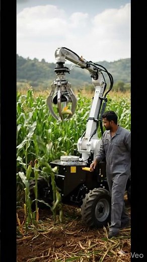 AI Farming Robot Harvesting Crops | Future of Smart Agriculture