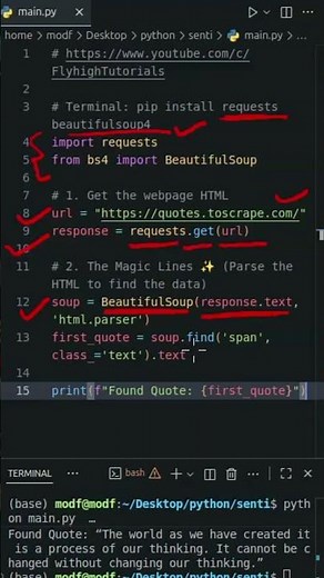 🛑 STOP Copy-Pasting from Websites🥱Web Scrapper Bot #python #coding #scrapping #ai #tech #datascience
