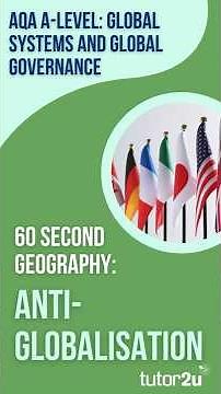 60 Second Geography | AQA A-Level Geography | Anti-Globalisation (GSGG 25)