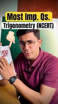 Class 10 Maths | Trigonometry | NCERT Most Important Questions | CBSE Board 2026