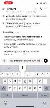 ADHD symptoms present may be part of trauma burn out ptsd