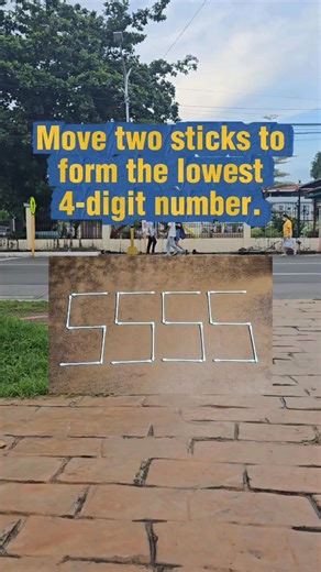 154K views · 140 reactions | Move 2 sticks to form the lowest 4-digit number. #puzzle #puzzles #puzzlegame #puzzlechallenge #PuzzleTime | Learn English | Facebook