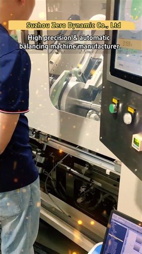 Commissioning of new energy motor rotor full-automatic balancing machine - Zero Dynamic