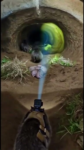 Groundhog Burrow POV: A Peek Inside Underground Life!