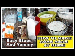 How To Make Agar Agar At Home/Homemade Jelly Using Agar Agar