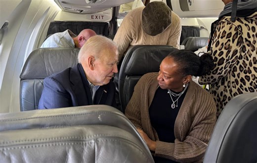 Biden flies commercial from Reagan National Airport and winds up stuck in delays like everyone else