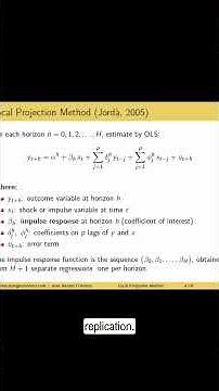 Learn local projection methods in STATA under 1 minute!