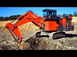 Hitachi EX1900-6 Top Loading Caterpillar 785B's