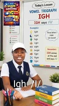 learn igh vowel Trigraphs with fun. Kids read