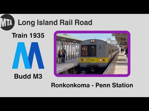 MTA LIRR: Aboard Budd M3 9935 on Train 1935 - Ronkonkoma to Penn Station