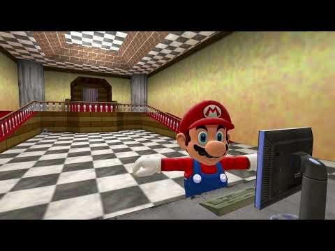 Smg4 Mario sees 2 robots at his door