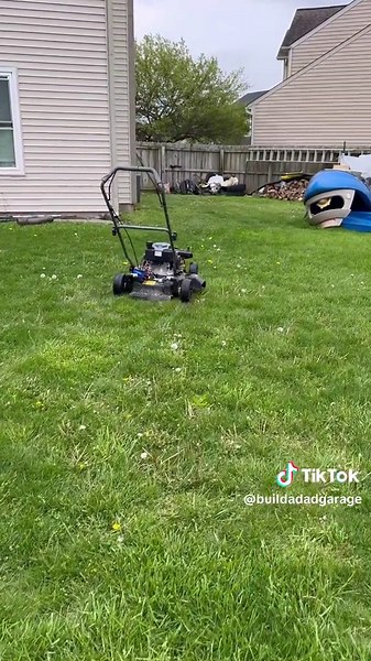 Remote Controlled Lawn Mower Project 😮 #foryou #remotecontrol #lawnmower #lawncare #mowing #project #diy #howto #custombuild #modified #mashup #fun #new
