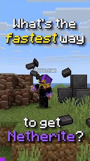 What's the Fastest Way to get Netherite? #minecraft #nether #netherite