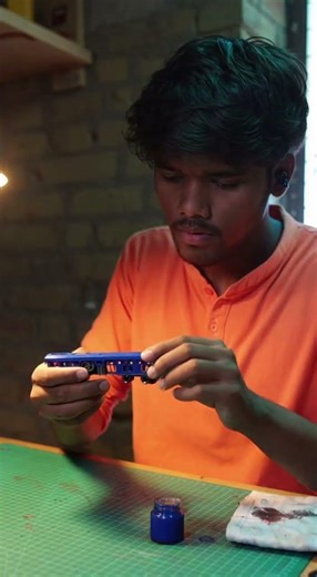 “Painting a Miniature Train Model with Amazing Detail! 🚂✨ | Satisfying DIY Short”#hardwork#shortvide