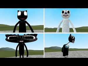 WEIRD CARTOON CATS COMPILATION 2!! Garry's Mod [Trevor Henderson]