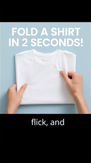 How to Fold a Shirt in 2 Seconds – Viral Life Hack!