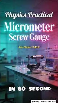 Micrometer (Screw Gauge) | How to calculate the diameter of wire | #physics #ytshorts #class12 #cbse