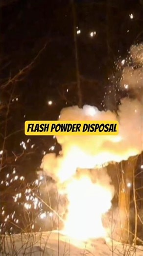 Flash Powder disposal #flashpowder #fireworks #pyro #pyrotechnica