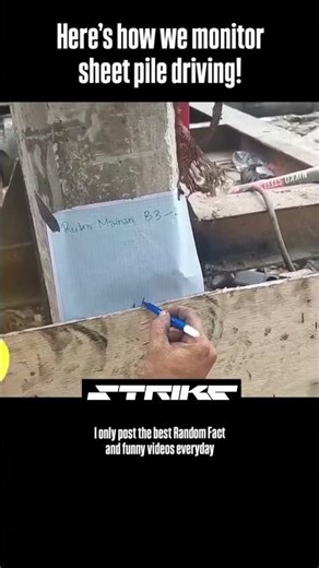 Here's how we monitor sheet pile driving!