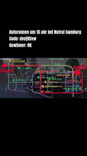 autorennen um 15 Uhr code: dvej95vw, der Gewinner: 8K