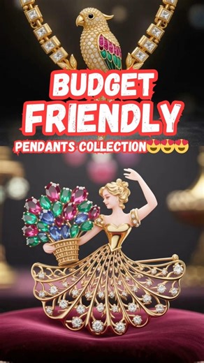 Budget Friendly Pendant Collection ✨💎 #trending #viral #gold #shorts #shortvideo